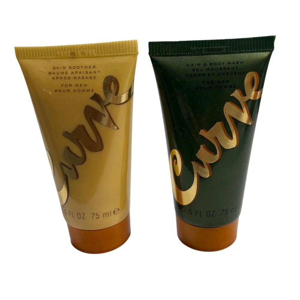 Liz Claiborne Curve for Men Mini Set 2pc After Shave Balm & Hair Body Wash 75ml